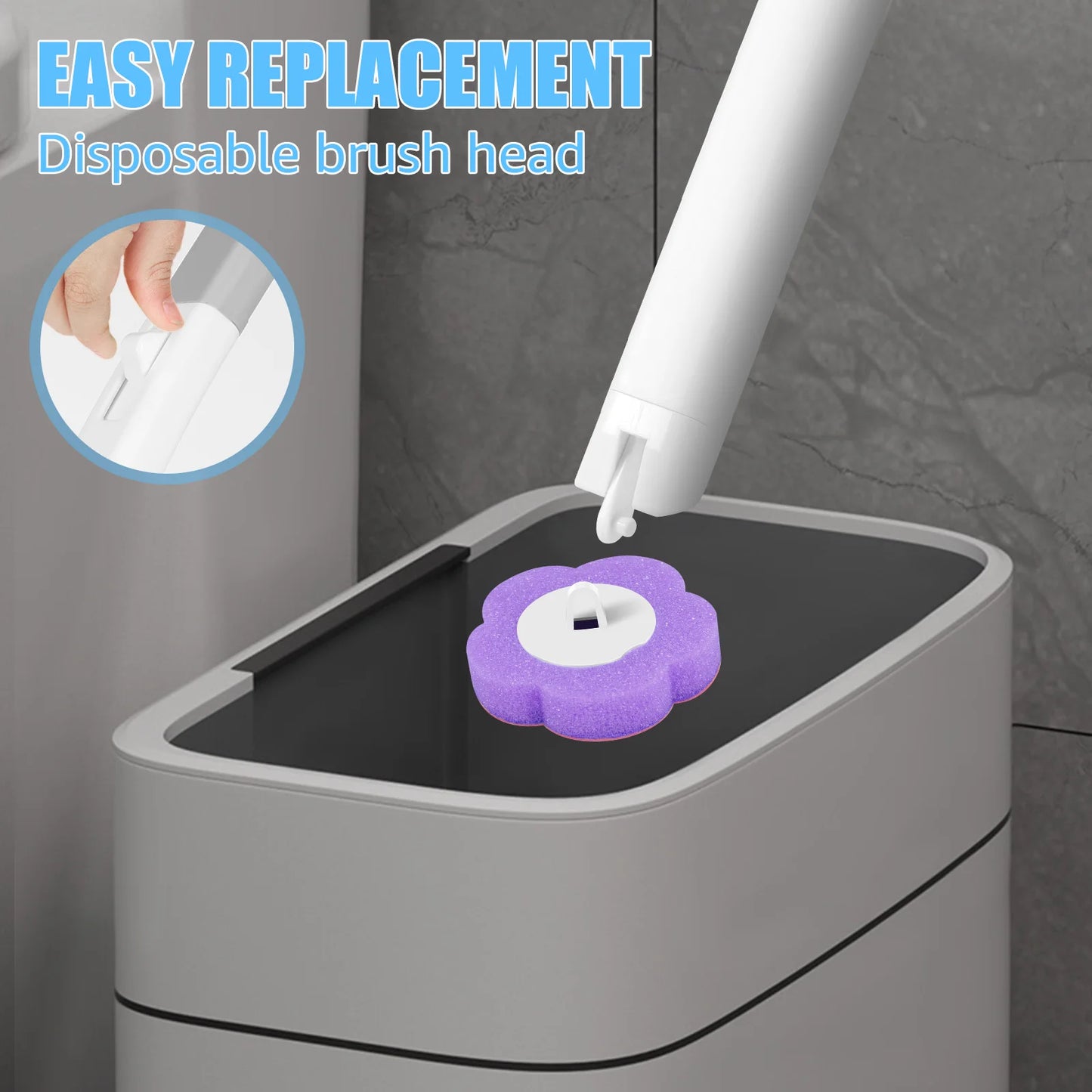 Disposable Toilet Brush Kit