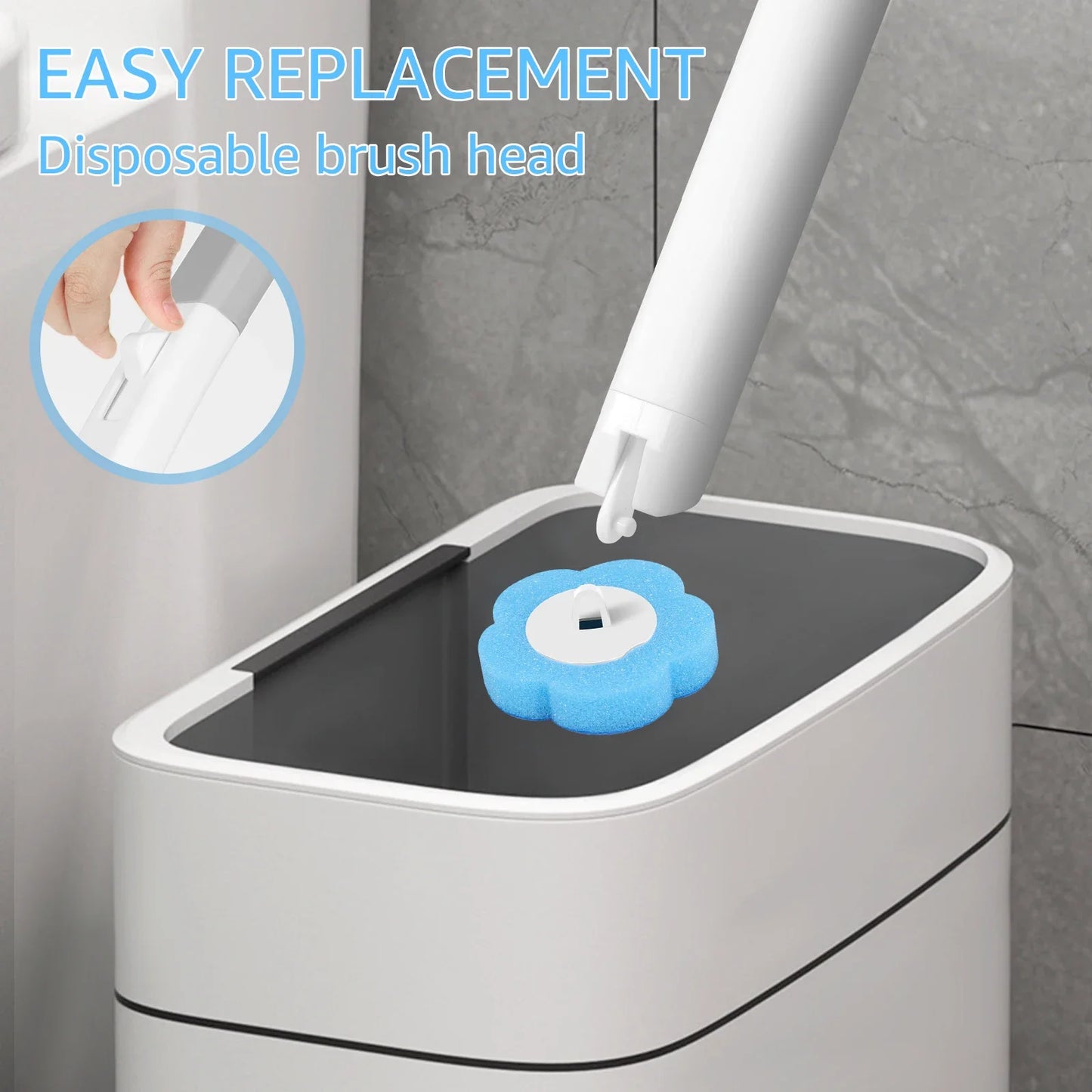 Disposable Toilet Brush Kit