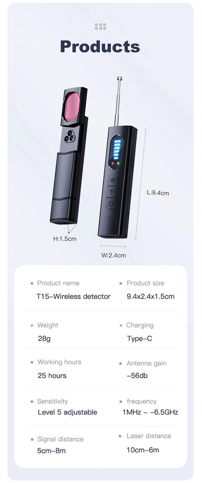 Anti Tracker/Camera Detector Stick